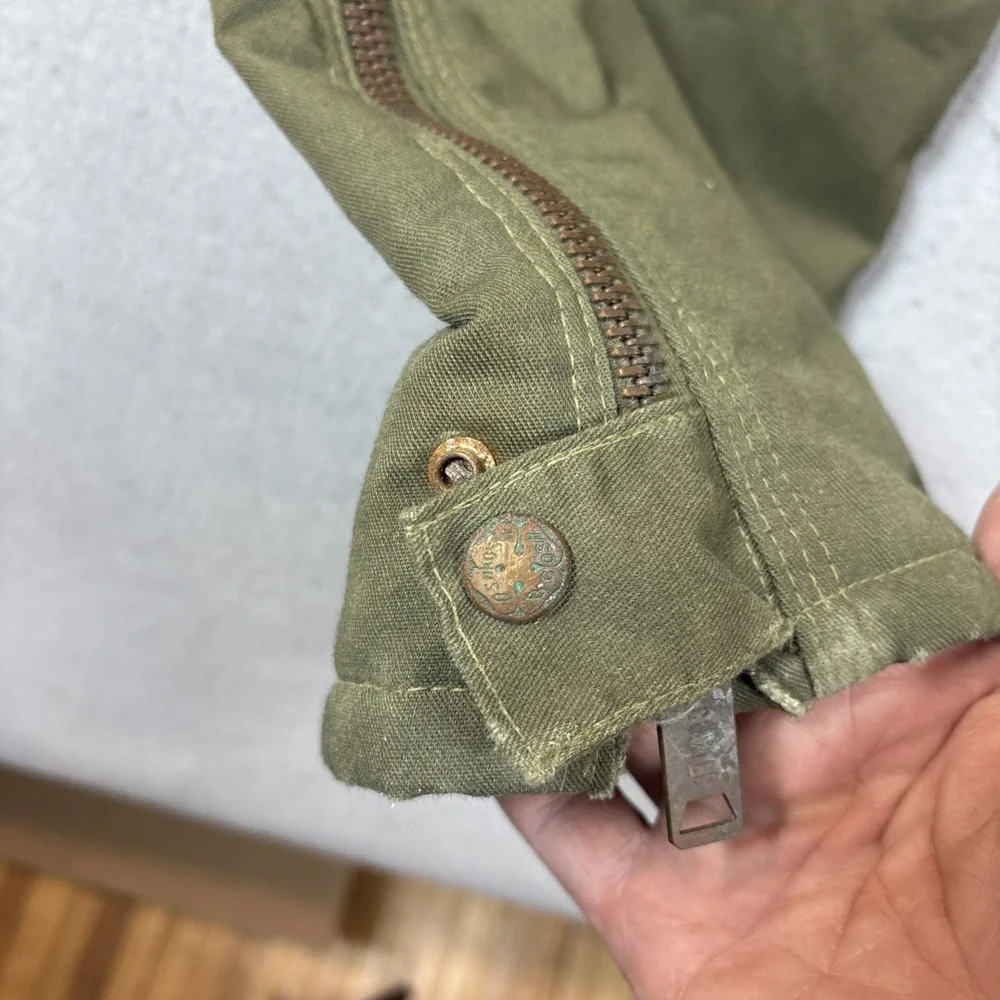 Vtg Oshkosh‎ B'Gosh Coveralls Union Made Sanforized Green Insulated Men's 42L